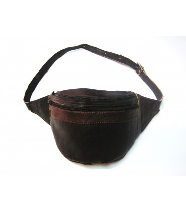 RIÑONERA CUERO OSCURO