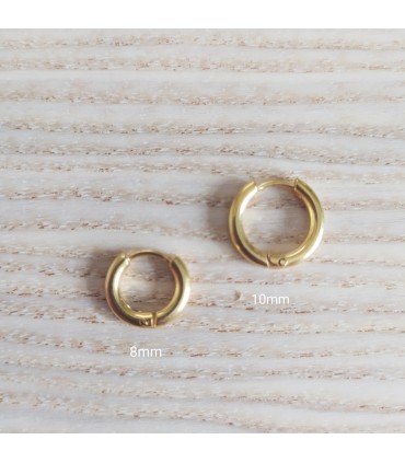 ARO ACERO GOLD CIERRE CLIC
