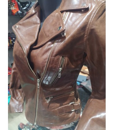 CAZADORA MARRON MUJER
