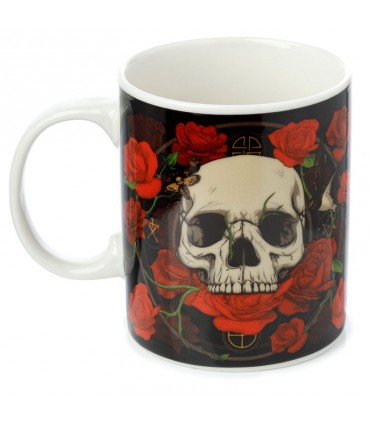 TAZA CALAVERA Y ROSAS