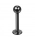 LABRET ACERO NEGRO 1,2MM