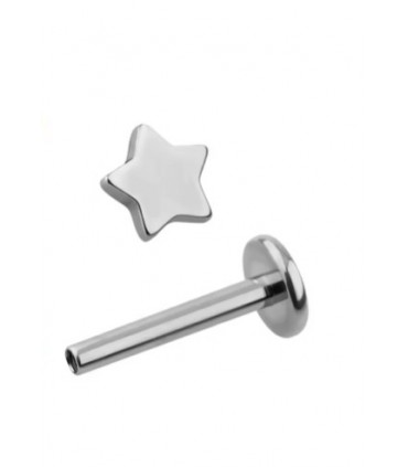 LABRET TITANIO ESTRELLA