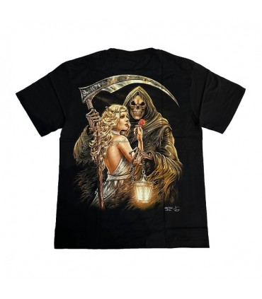 CAMISETA "MUERTE Y MUJER"