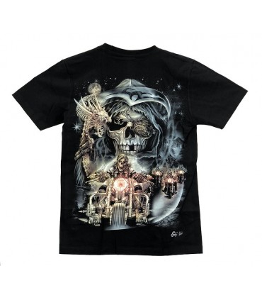 CAMISETA MUERTE Y MOTO