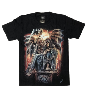 CAMISETA "CALAVERA Y DRAGON"