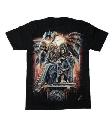 CAMISETA "CALAVERA Y DRAGON"