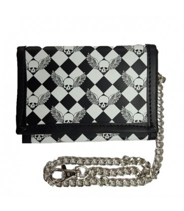 CARTERA CALAVERA CON ALAS
