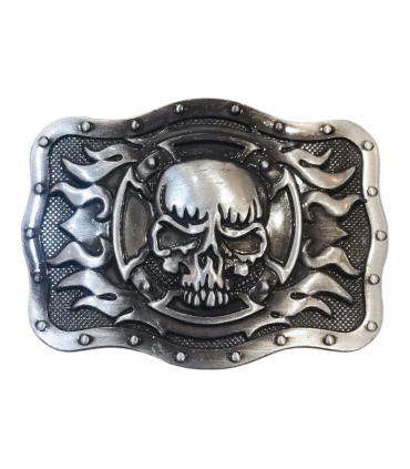 HEBILLA CALAVERA LLAMAS