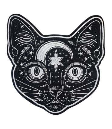 PARCHE GATO NEGRO ESTRELLA