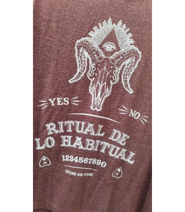 CAMISETA "RITUAL GRANATE"