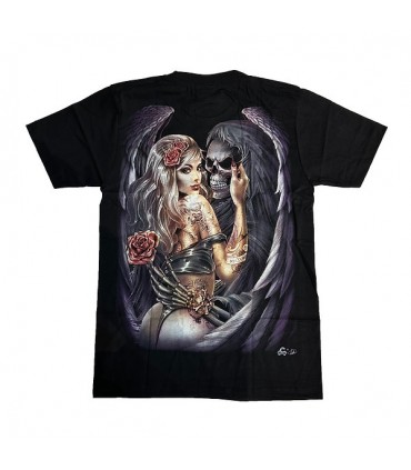 CAMISETA "MUERTE Y NOVIA"