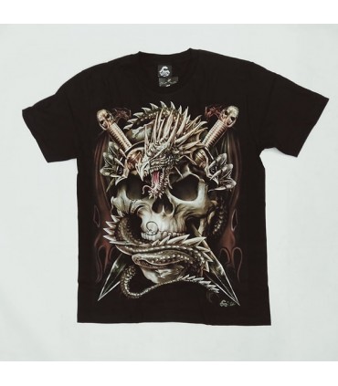 CAMISETA CALAVERA PUÑALES
