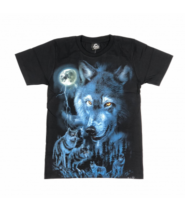 CAMISETA LOBO AZUL