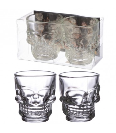 SET 2 VASOS CALAVERA