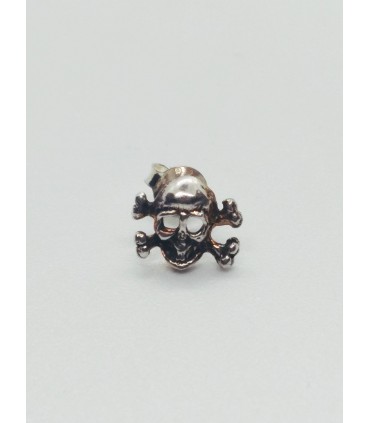 PENDIENTE CALAVERA PLATA